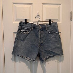 Agolde Riley Cut off Denim Jean Shorts